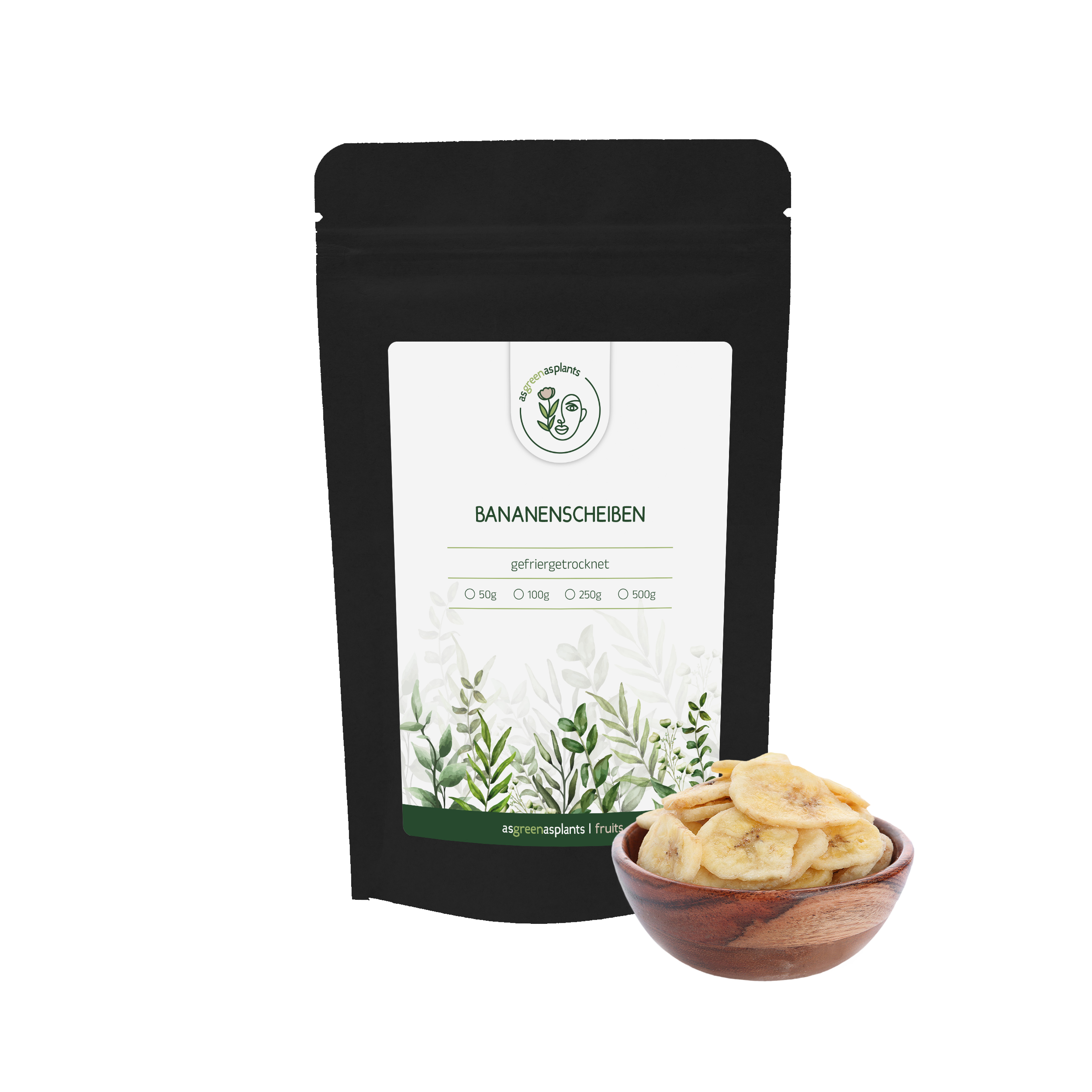 Gefriergetrocknete Bananenscheiben
